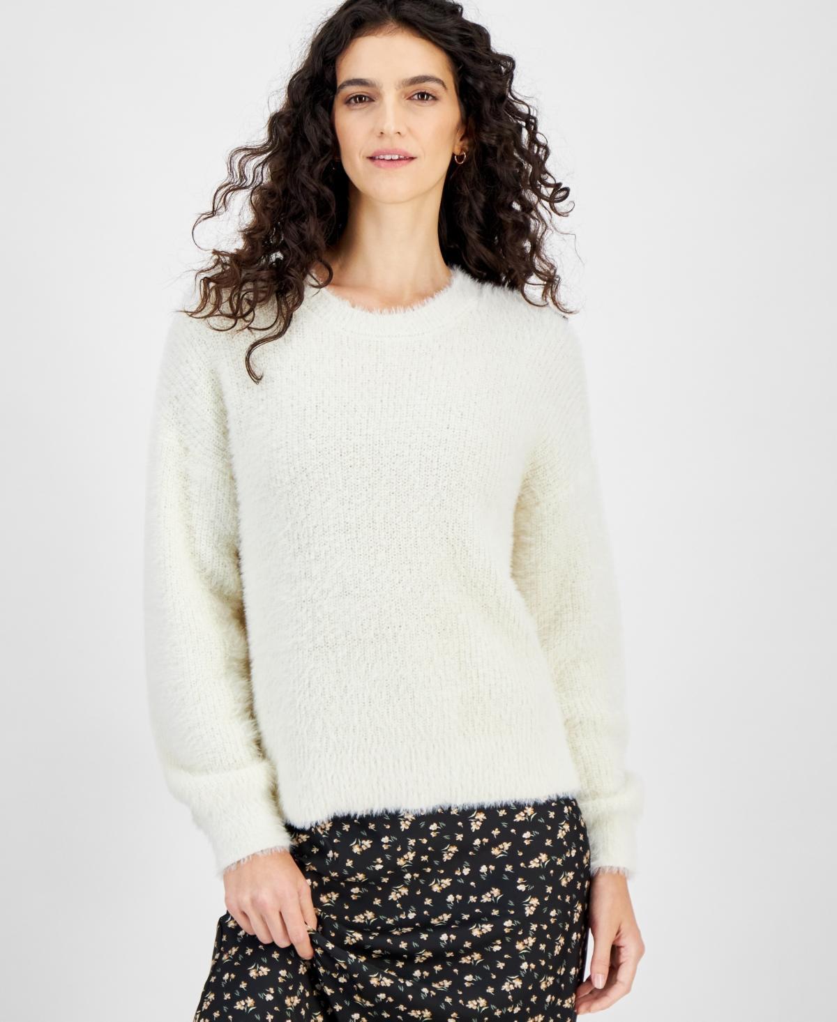 And Now This Womens Crewneck Eyelash Sweater, Created for Macys Product Image