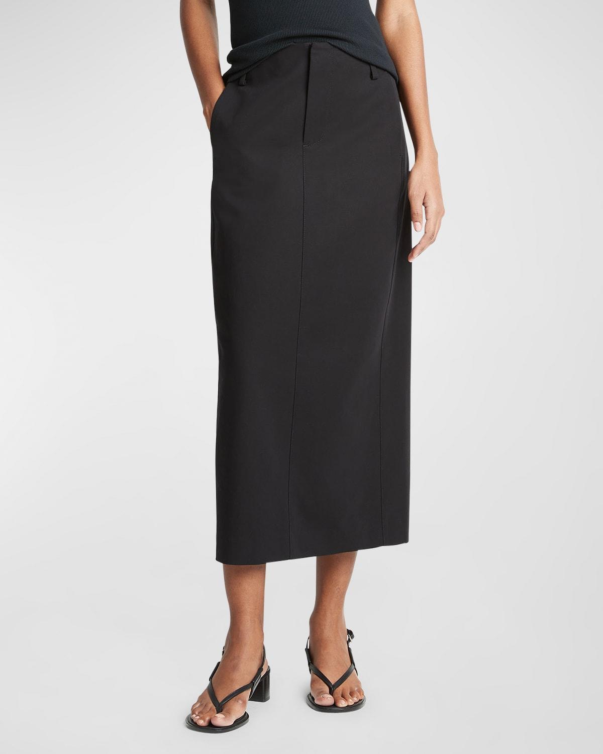 Womens Straight Midi-Skirt product image