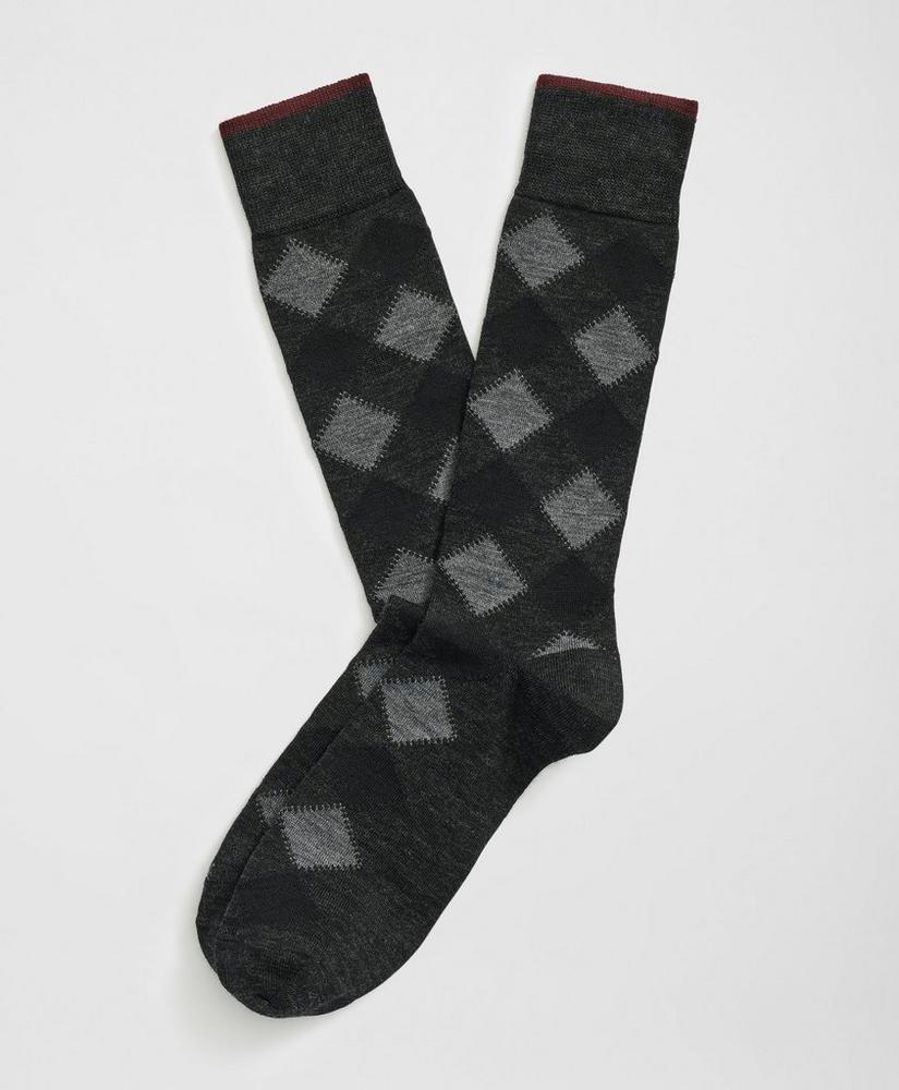 Wool Blend Argyle Socks Product Image