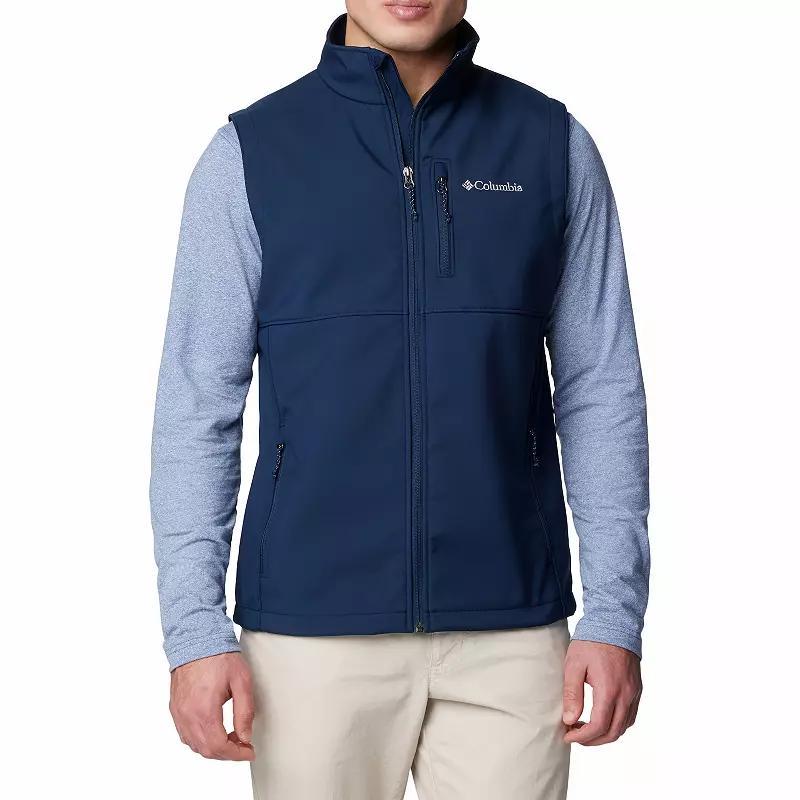 Mens Columbia Ascender II Soft Shell Vest Collegiate Blue Product Image