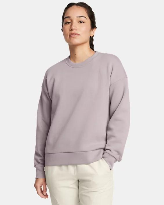 Womens UA Unstoppable Fleece Crew Product Image