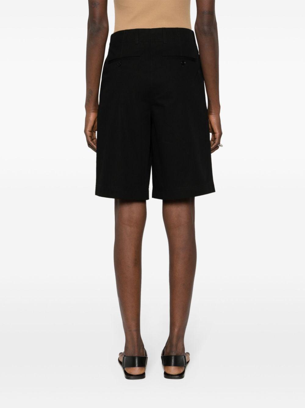 Relaxed Twill Shorts In Black Product Image