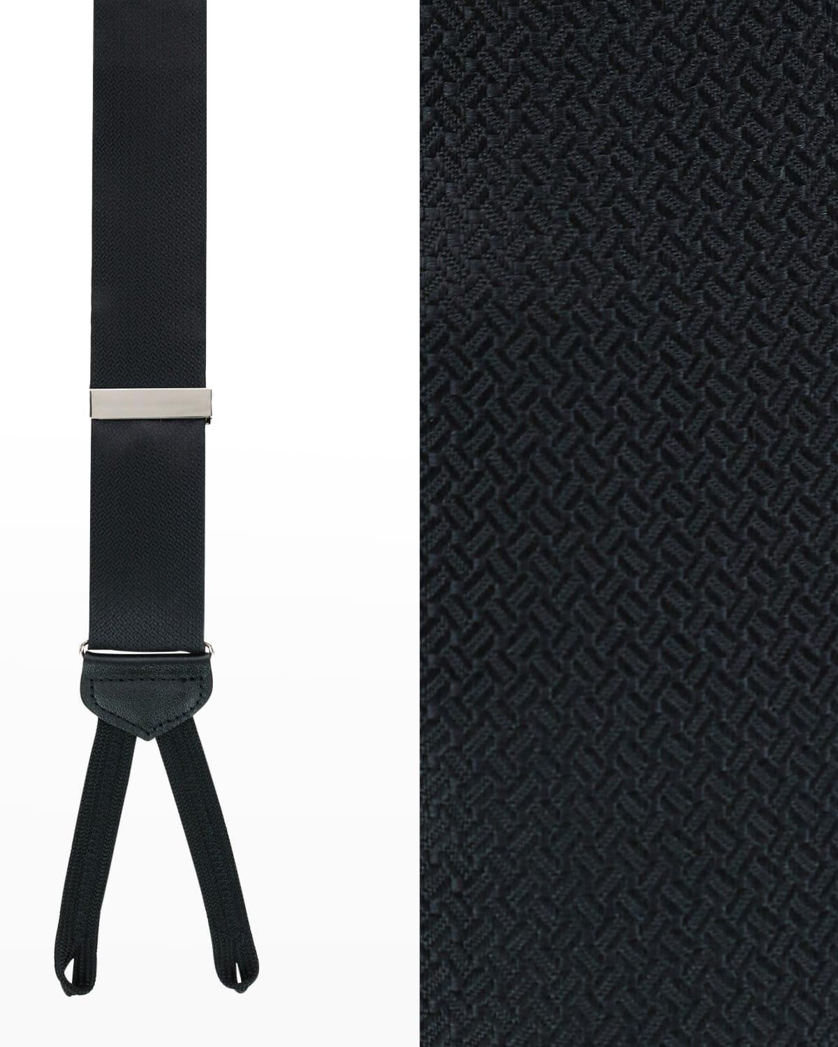 Trafalgar The Monte Bello Jacquard Silk Suspenders Product Image