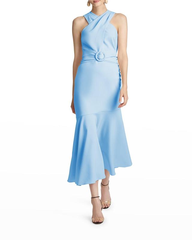 Naomi Belted Halter Dress Product Image