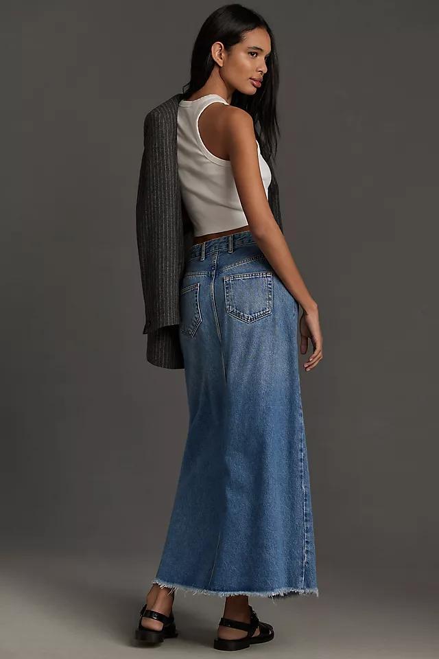 The Madi Front-Slit Denim Skirt by Pilcro Product Image