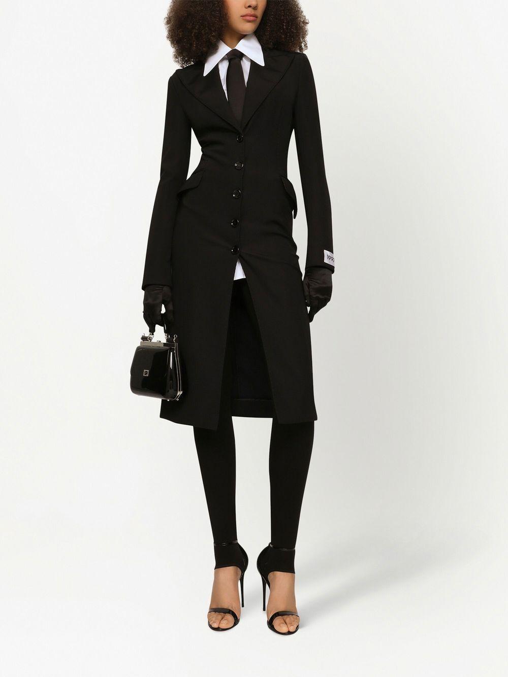 DOLCE & GABBANA Einreihiger Trenchcoat In Black Product Image