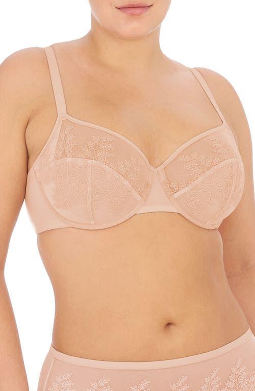 Natori Frame Floral Embroidered Underwire Bra Product Image