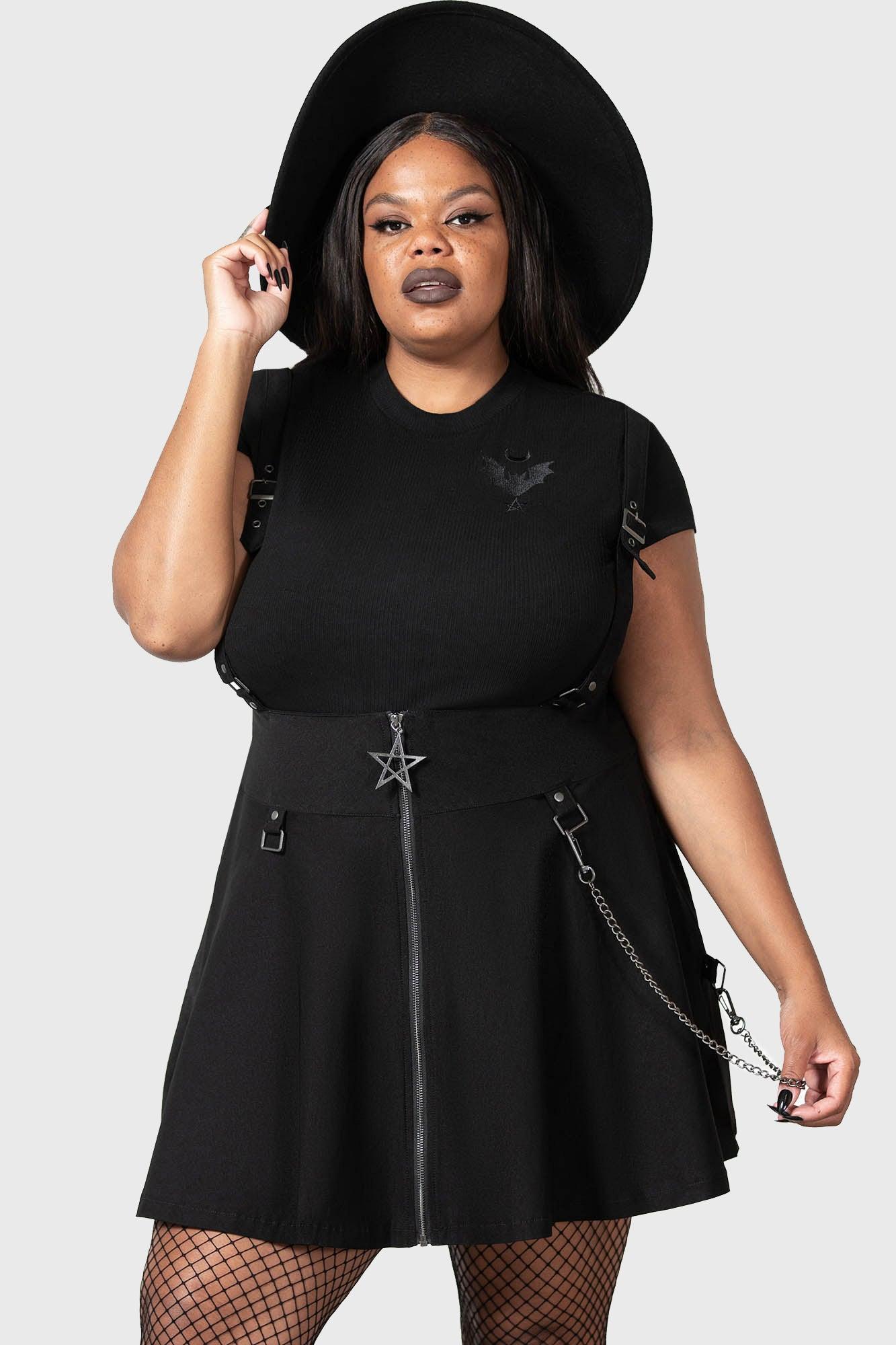 Study Hell Suspender Skirt [B] [PLUS] Female Product Image