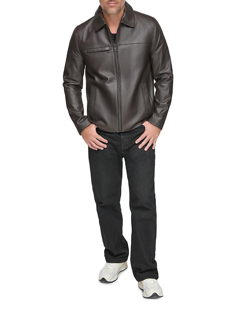 Mens Damour Matte Leather Jacket Product Image