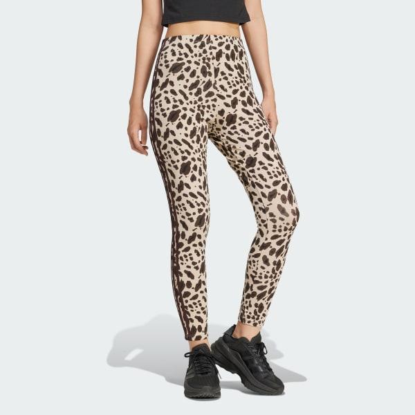 Essentials 3-Stripes Animal Print Leggings Product Image