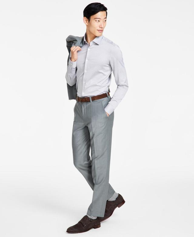 Hugo by Hugo Boss Mens Modern-Fit Suit Pants - Light Product Image