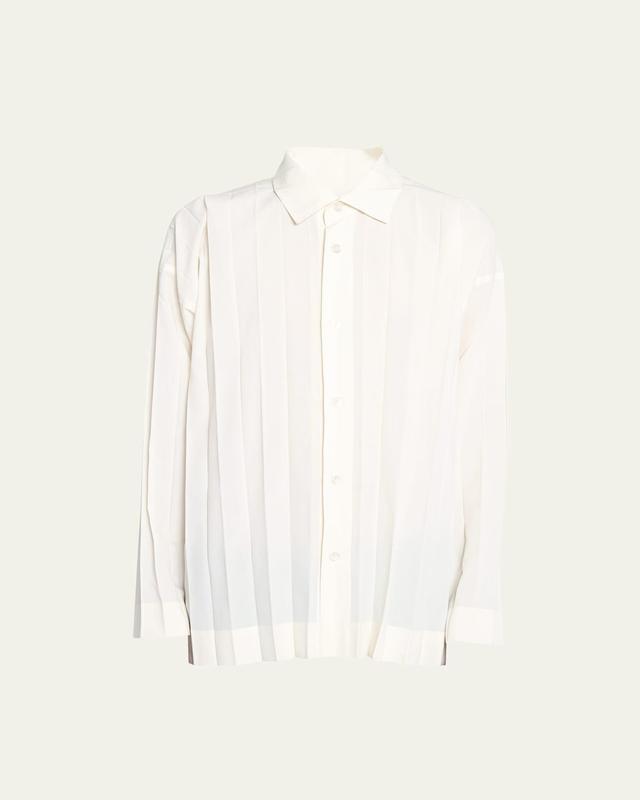 Mens Pleated Dress Shirt Product Image