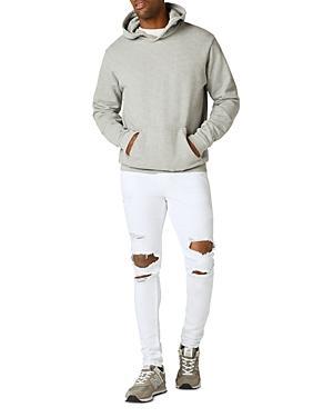 Mens Zack Distressed Ripped Knee Stretch Skinny Jeans Product Image