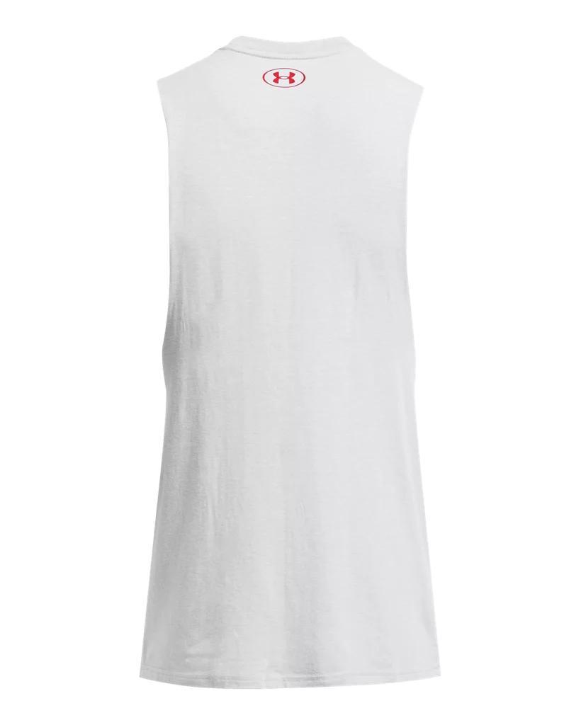 Men's Project Rock Red, White & Blue Graphic Sleeveless Product Image