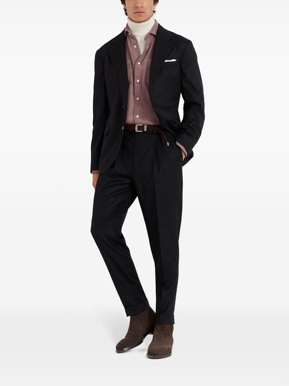 BRUNELLO CUCINELLI Tapered-leg Trousers In Black Product Image