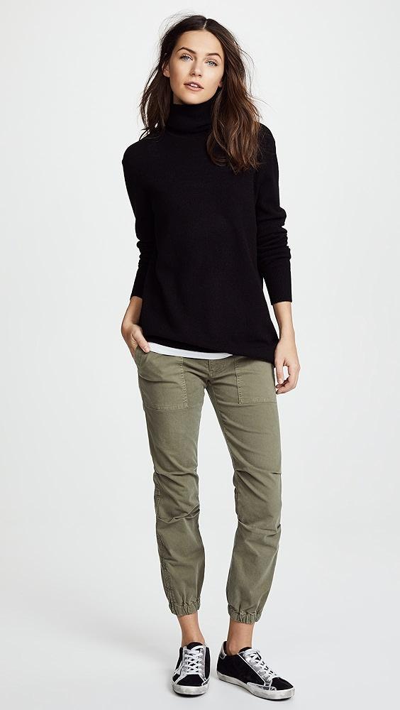 Nili Lotan Cropped Military Twill Pants | Shopbop Product Image