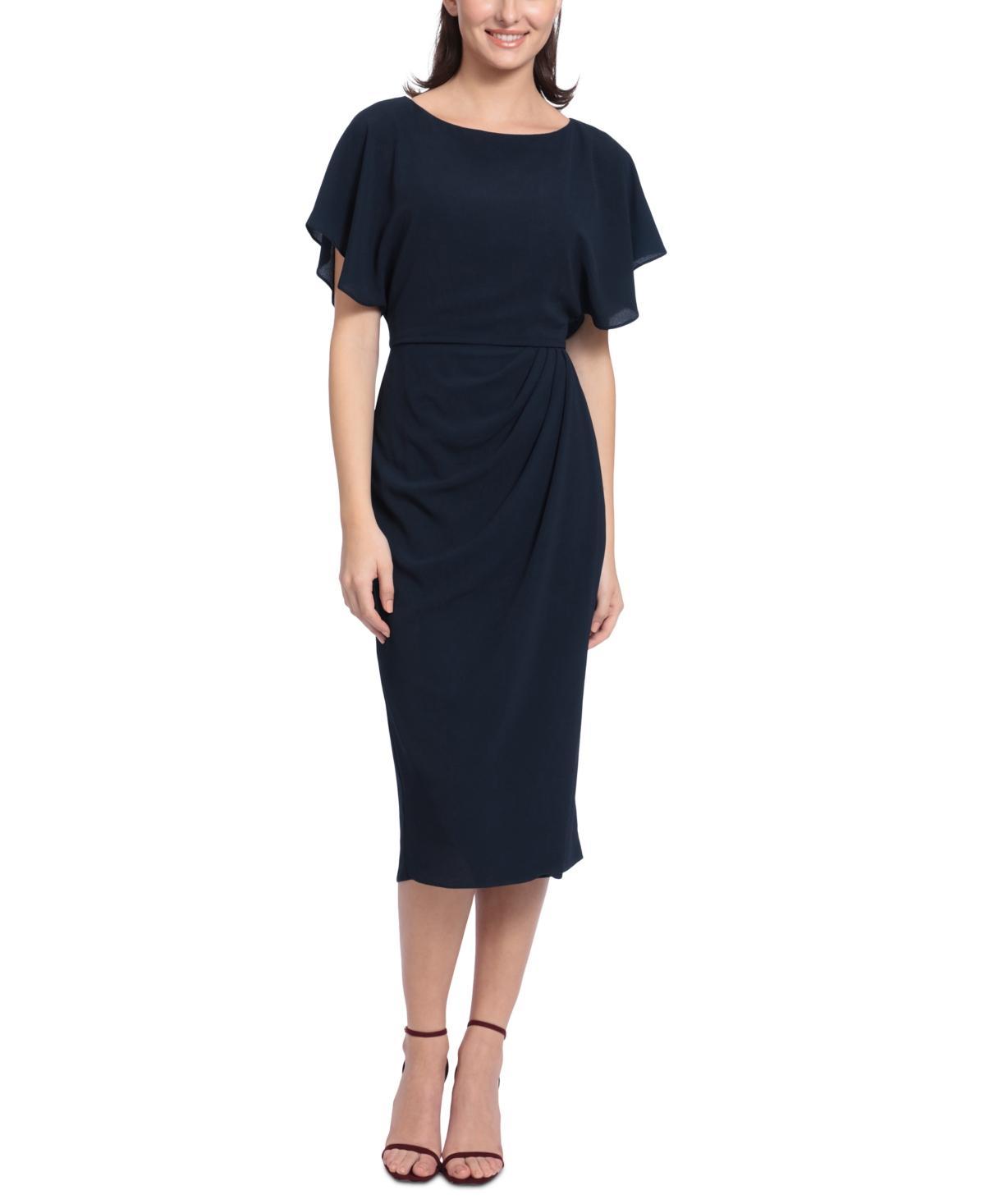 Maggy London Flutter Sleeve Midi Dress Product Image