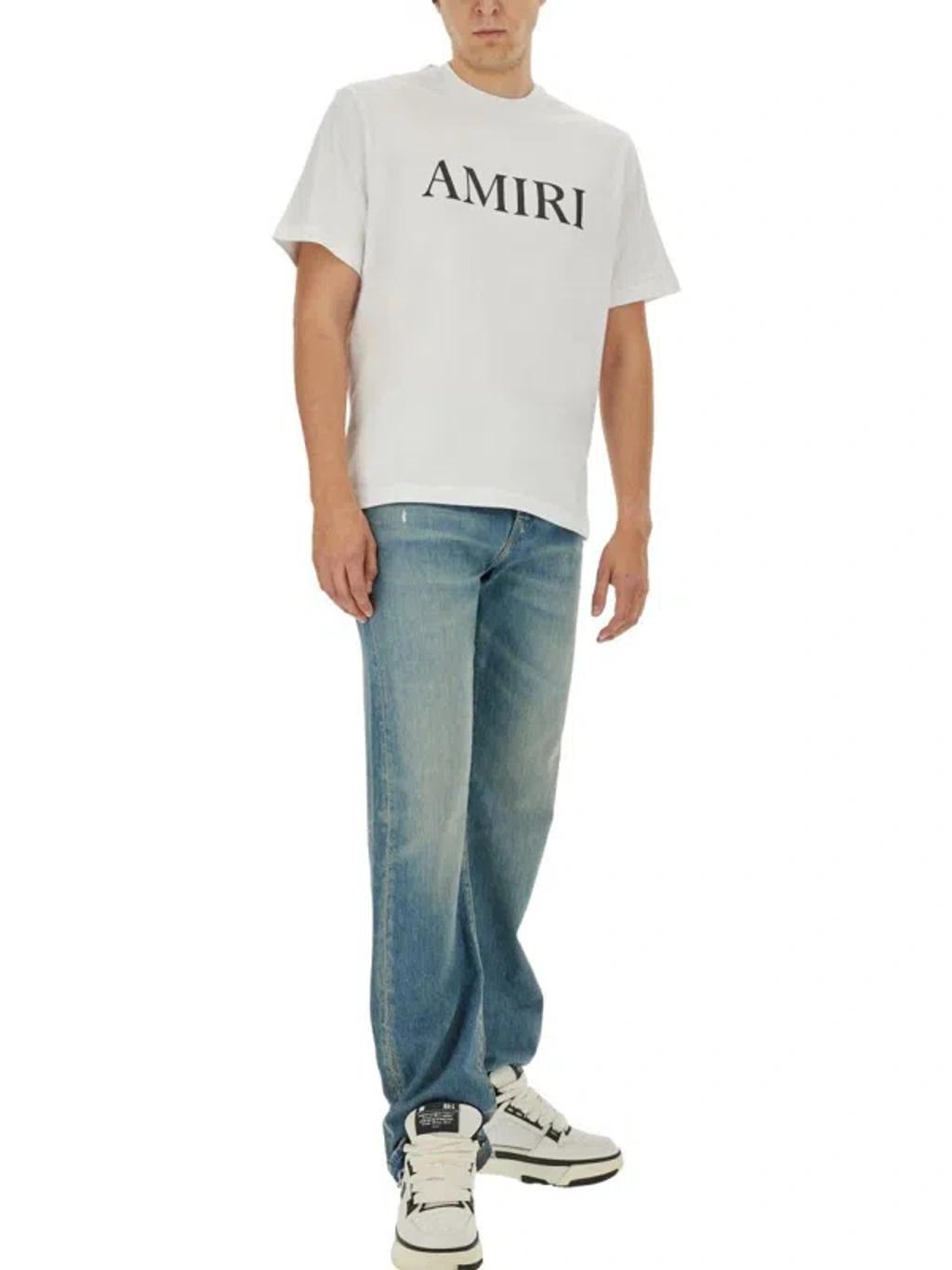 T-shirt With Logo In White Product Image