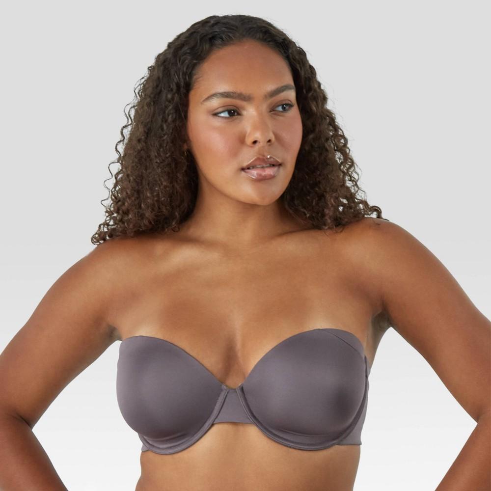 Maidenform Self Expressions Womens Side Smoothing Strapless Bra SE6900 - Sparrow Brown 34B Product Image