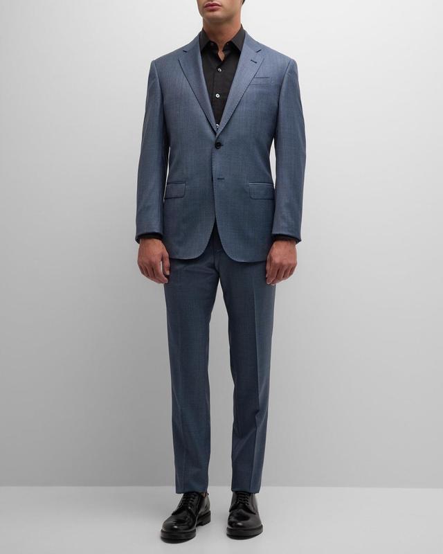 Men's Solid Wool-Blend Suit Product Image