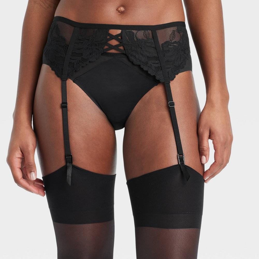 Womens Lace Lingerie Garter - Auden Black Product Image