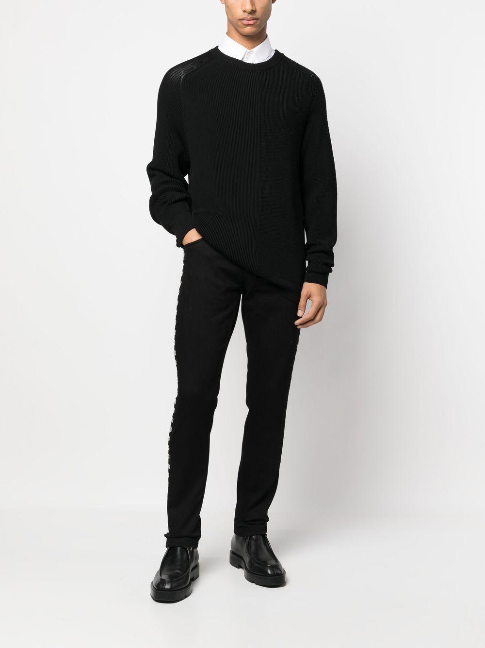 Stretched Denim Jeans In Black Product Image