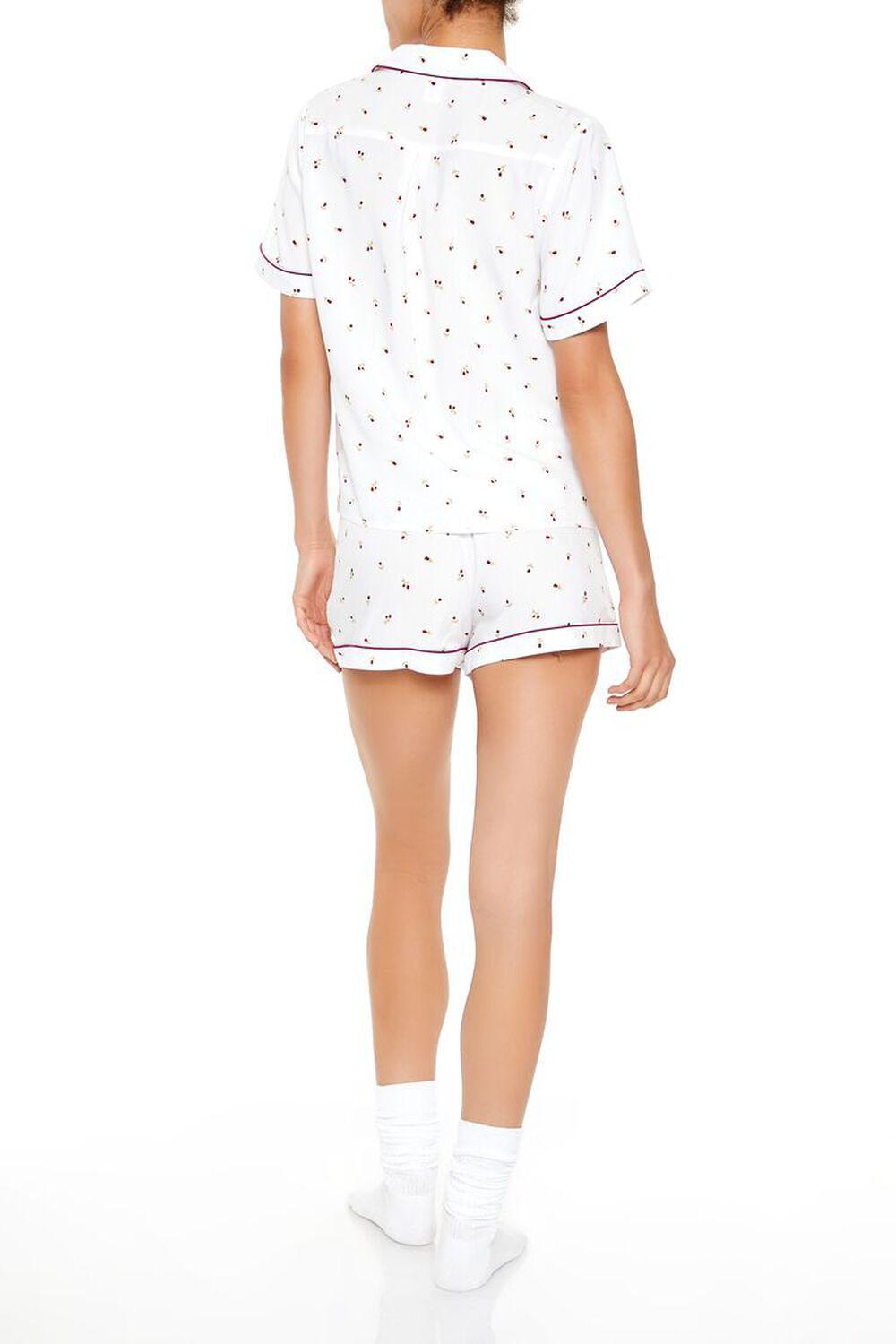 Floral Shirt & Shorts Pajama Set | Forever 21 Product Image