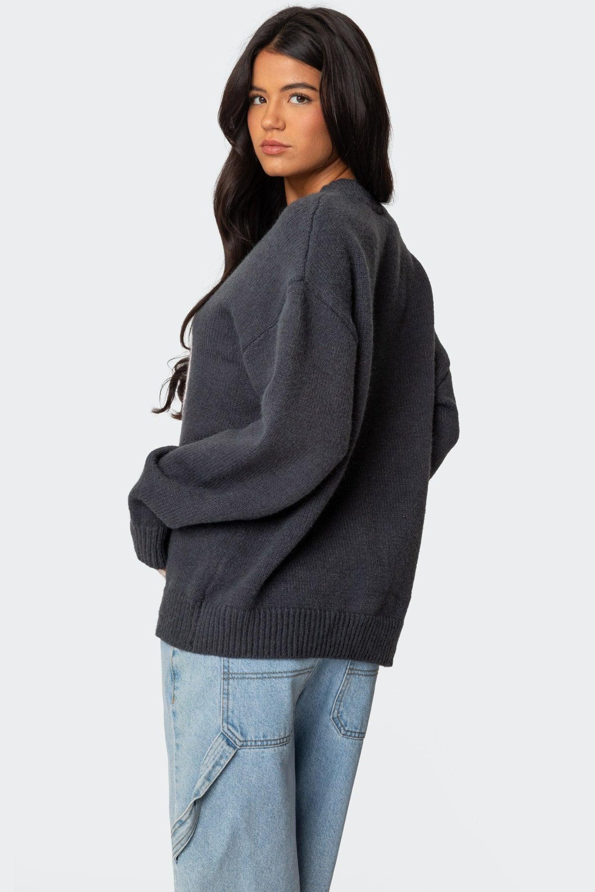 Magic 8 Oversized Chunky Knit Sweater Product Image