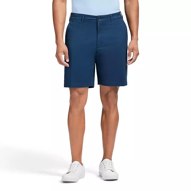 Mens IZOD Saltwater Flat Front Chino Shorts Pale Green Product Image