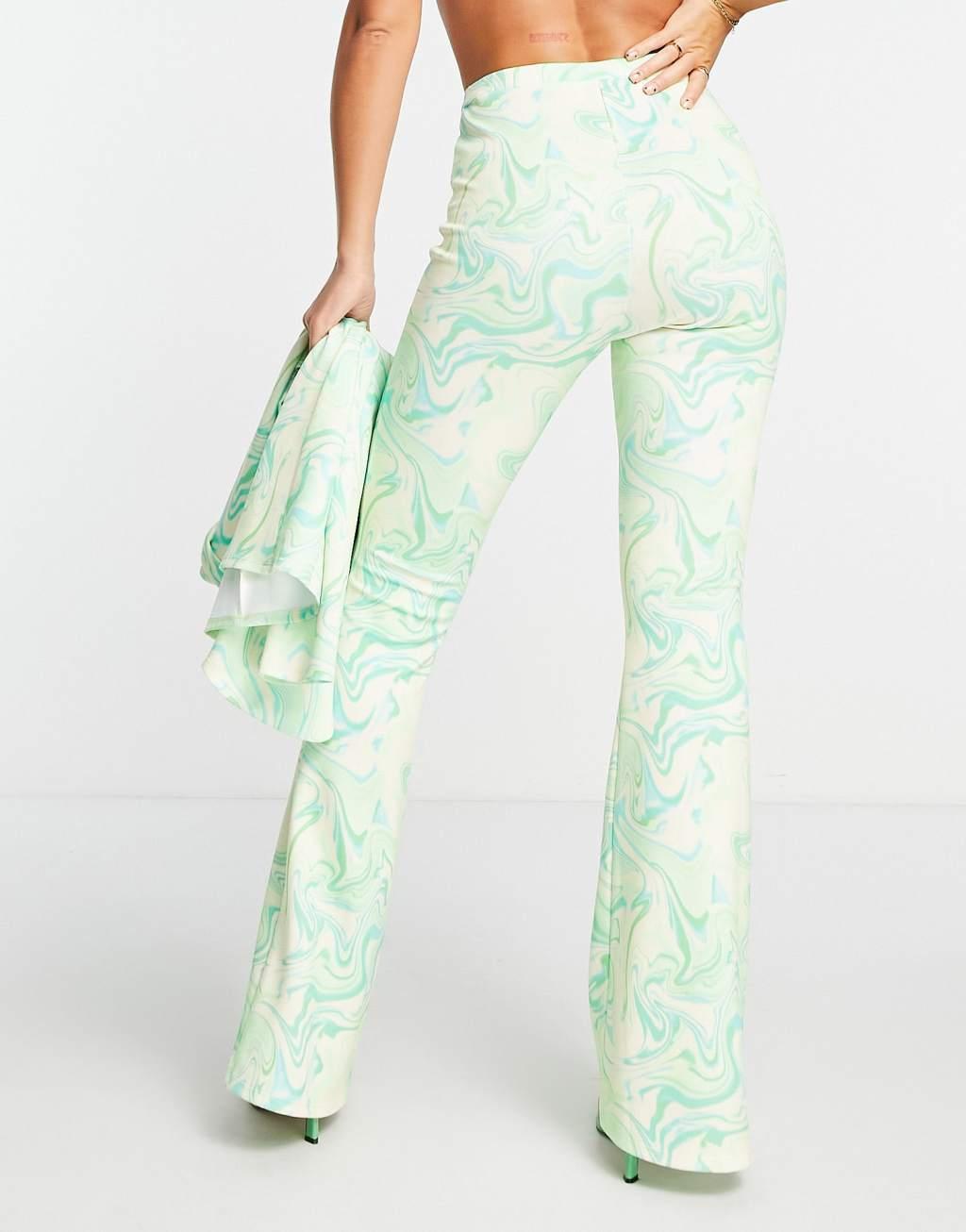 ASOS DESIGN jersey flare pants Product Image