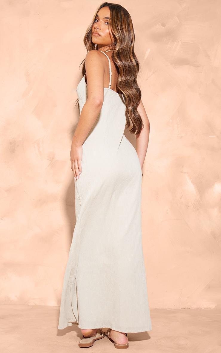 Stone Textured Strappy Maxi Dress Product Image