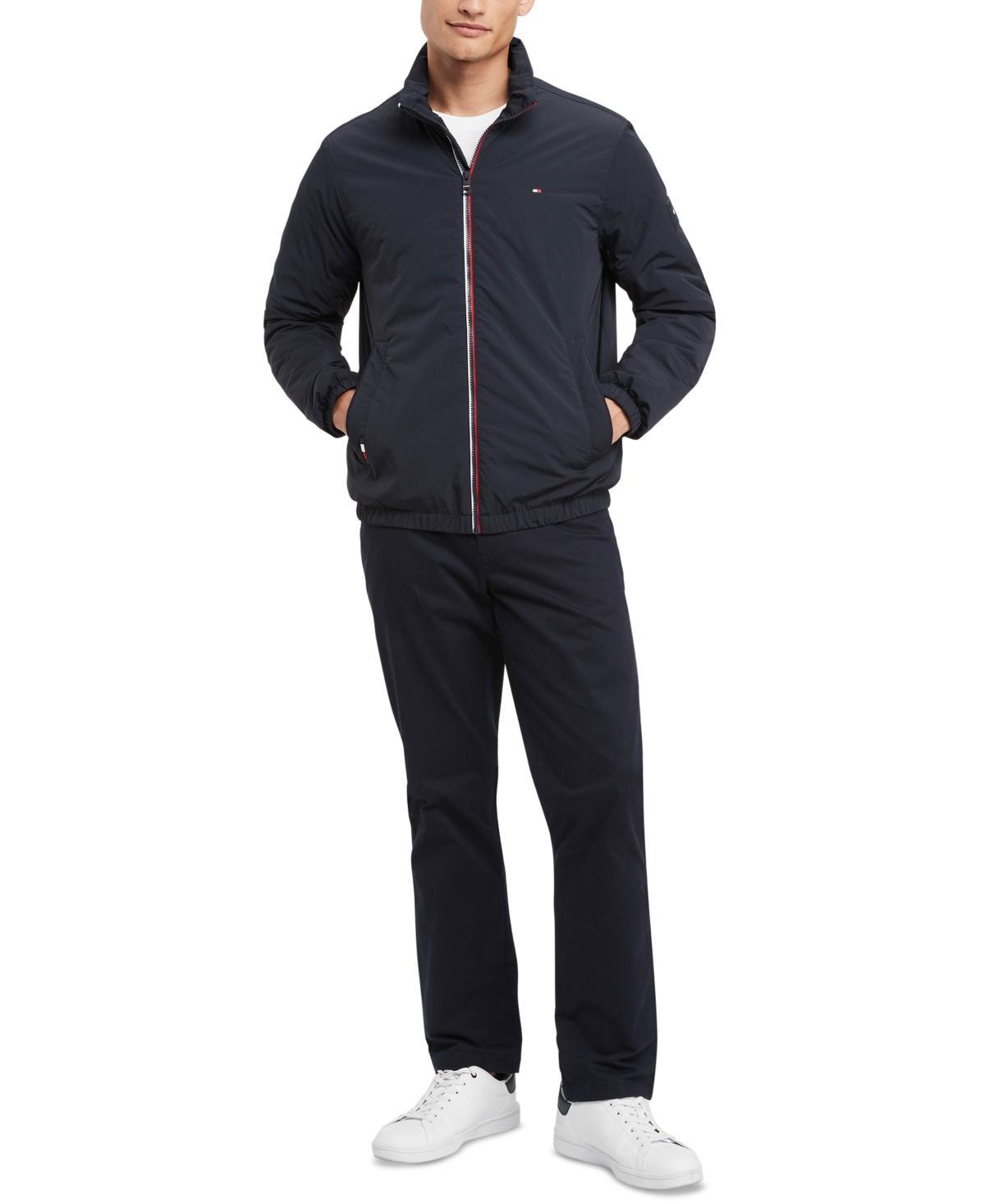 Tommy Hilfiger Mens Red, White & Blue Full-Zip Jacket Product Image