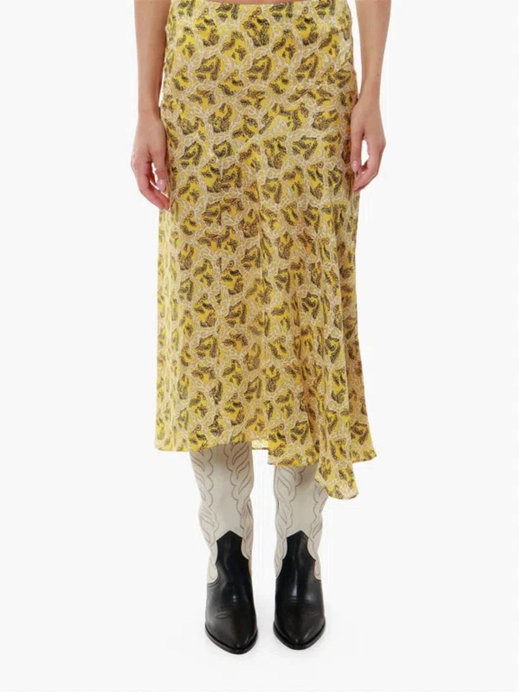 ISABEL MARANT Lisanne Skirt In Yellow Product Image