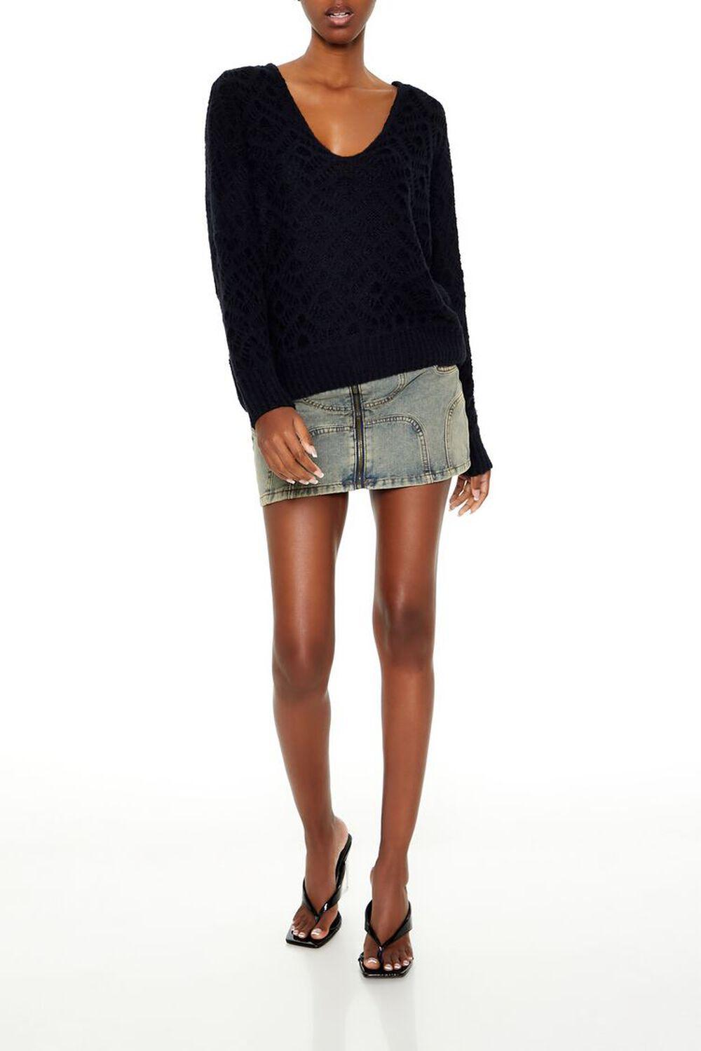 Geometric V-Neck Sweater | Forever 21 Product Image