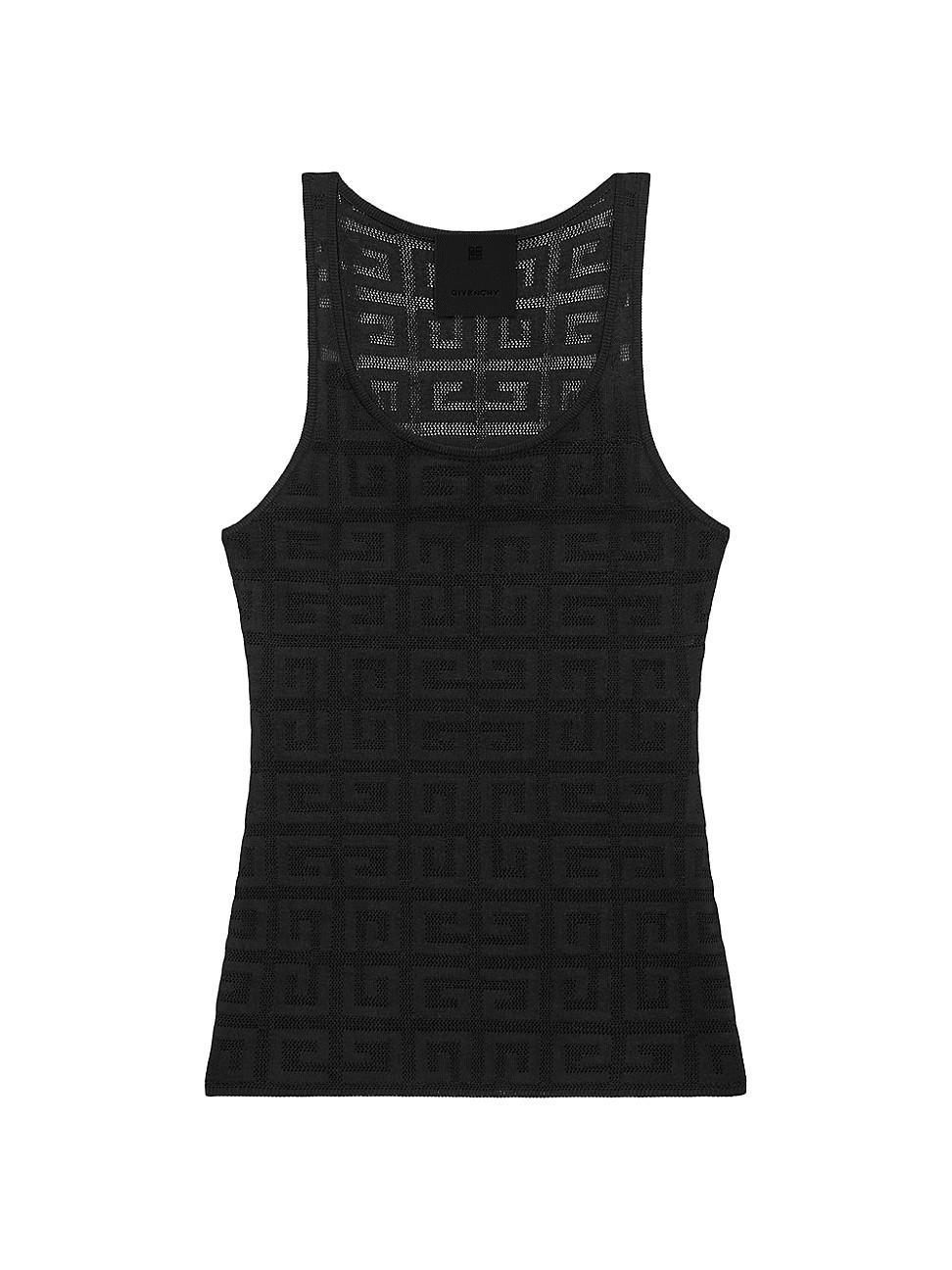 Womens Slim Fit Tank Top in 4G Jacquard product image