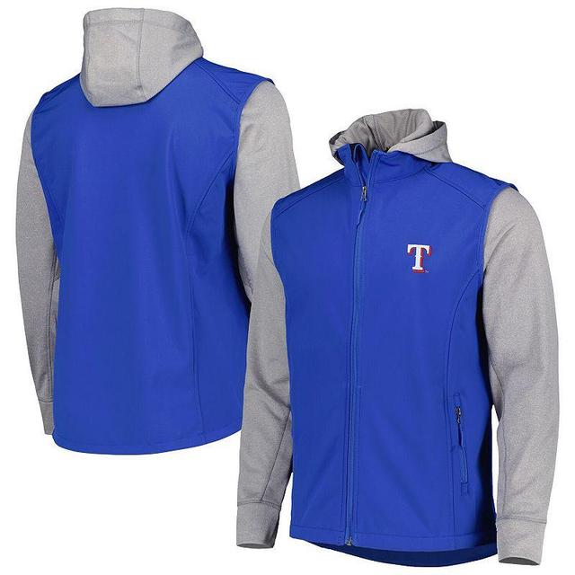 Mens Dunbrooke Royal/Heather Gray Texas Rangers Alpha Full-Zip Jacket Product Image