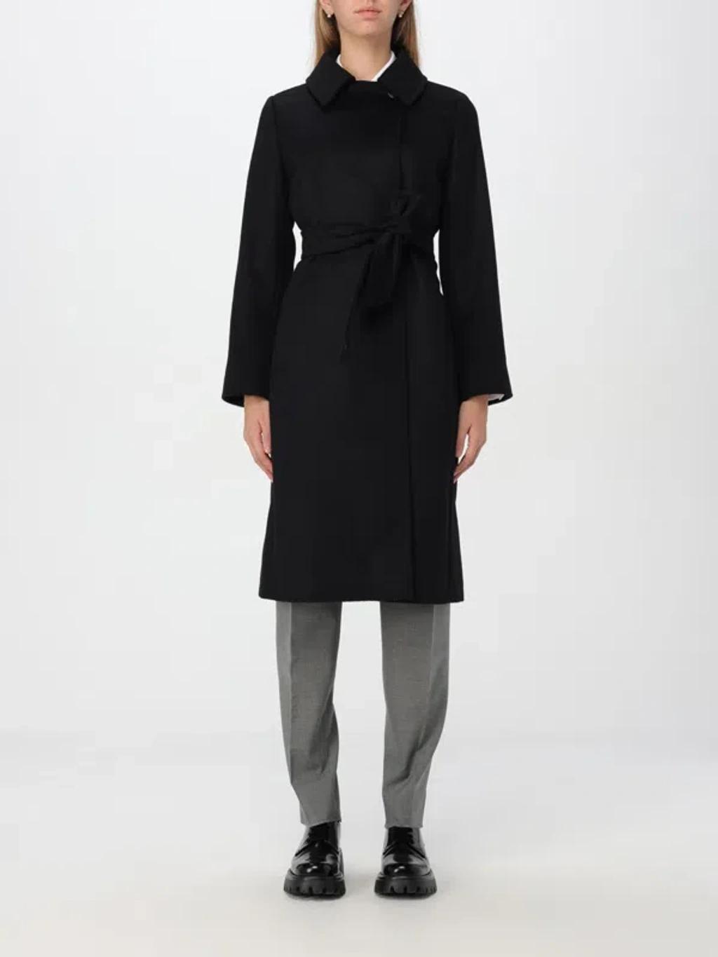 MAX MARA Manuela Icon Camel Coat In Black Product Image