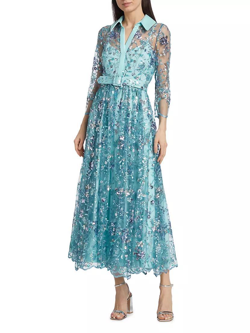 Embellished Belted Maxi Dress Product Image