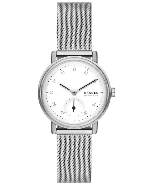 Skagen Womens Kuppel Lille Quartz Three Hand Silver-Tone Stainless Steel Watch, 32mm Product Image