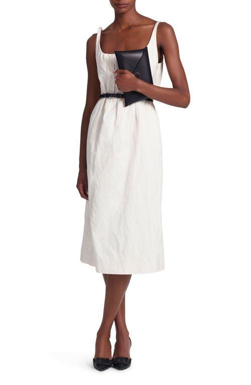 Womens Jerry Crinkled Shift Midi-Dress Product Image