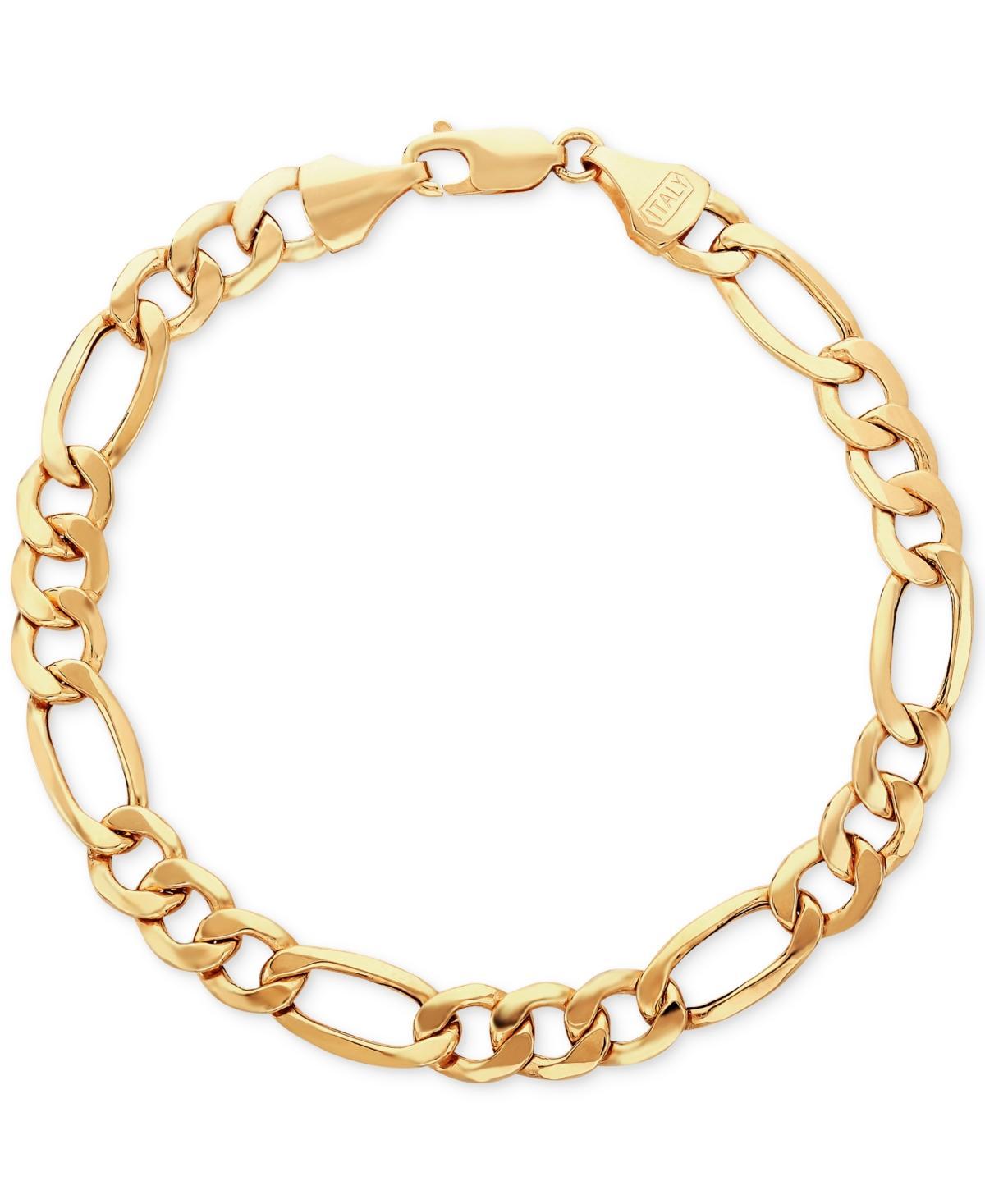 Italian Gold Mens Figaro Link Bracelet in 10k Gold Product Image