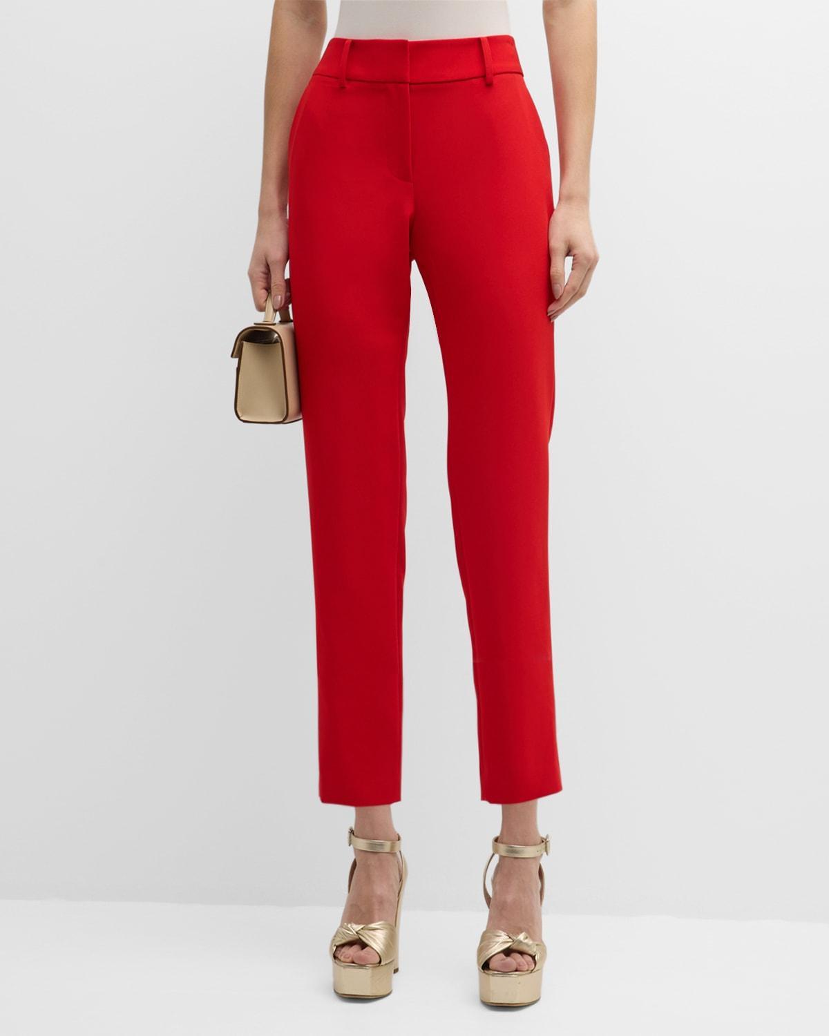 Nicola Cropped Straight-Leg Cady Pants product image