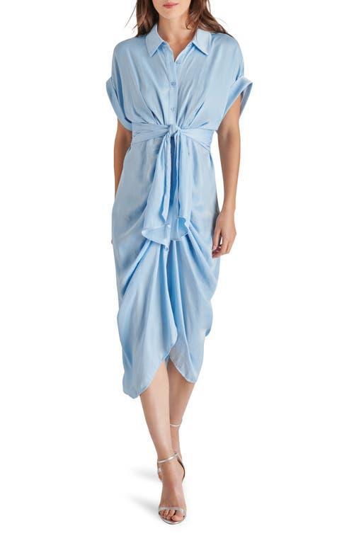 Steve Madden Tori Tie Waist Midi Shirtdress Product Image