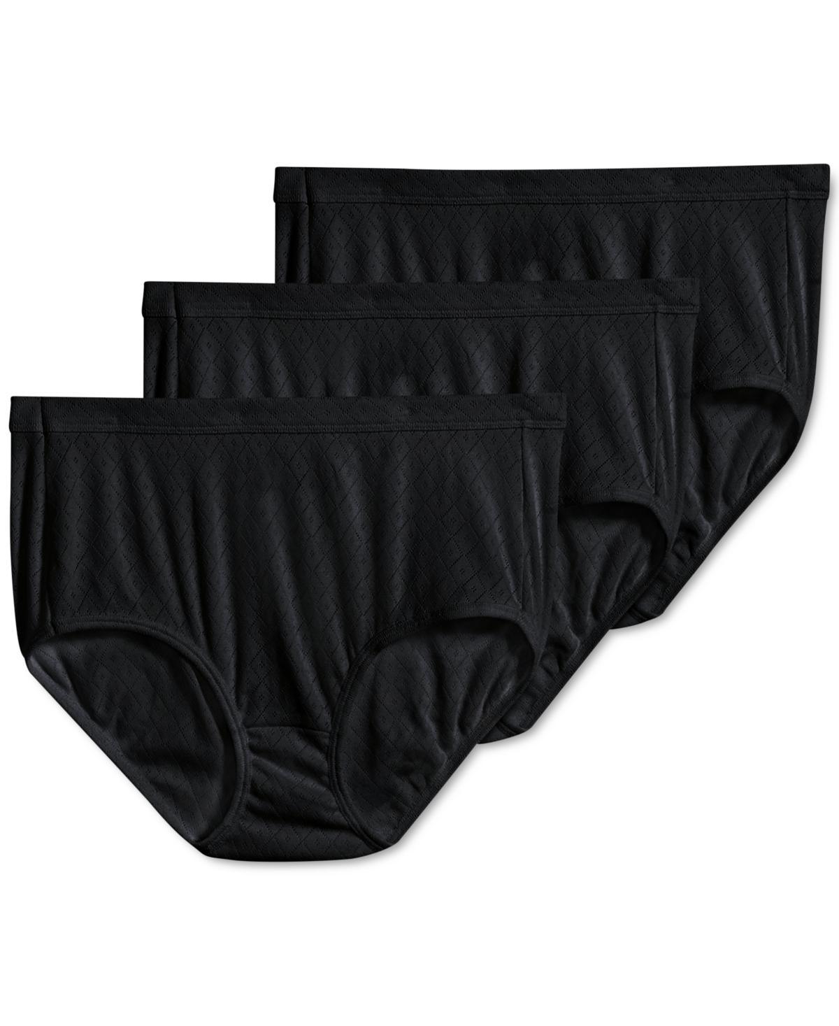 Womens Jockey Elance Breathe 3-pack Pointelle Briefs Panty Set 1542 Product Image