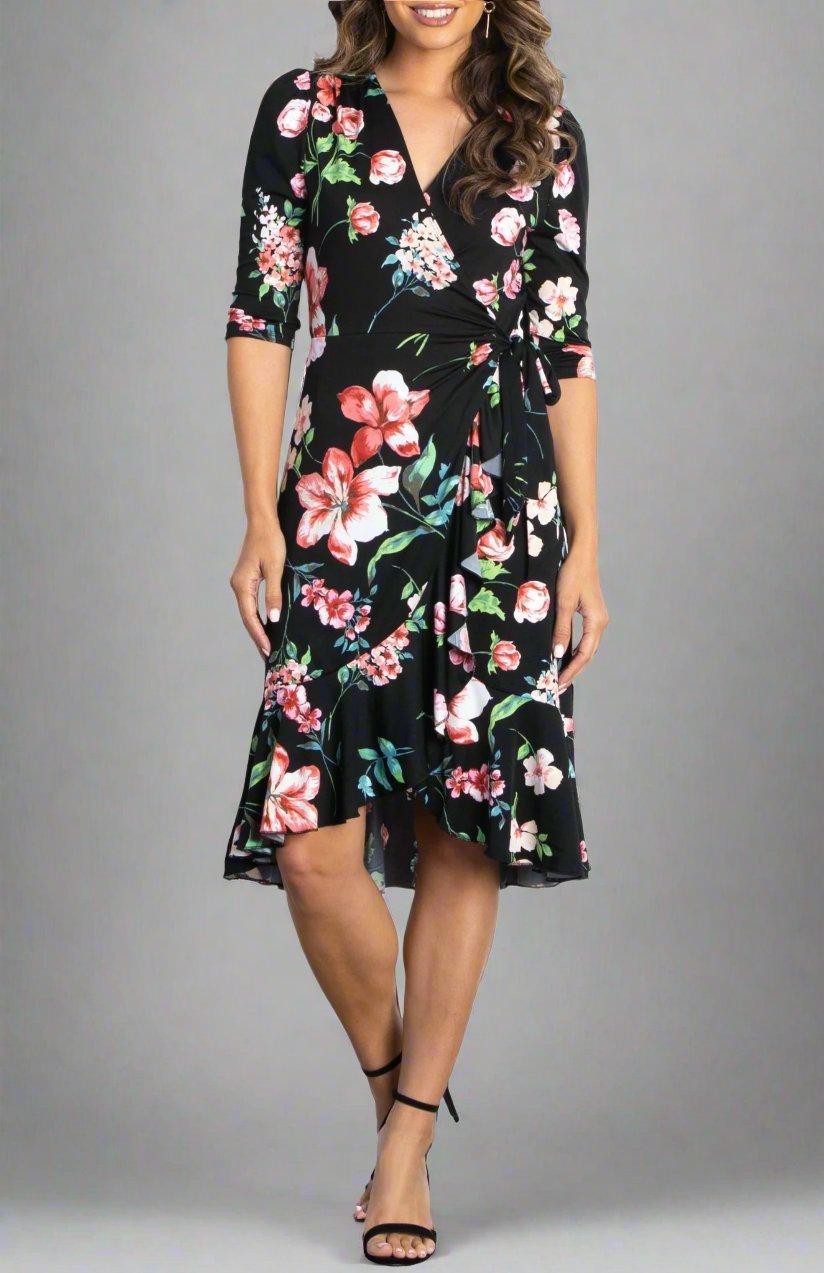 Flirty Flounce Wrap Dress Product Image