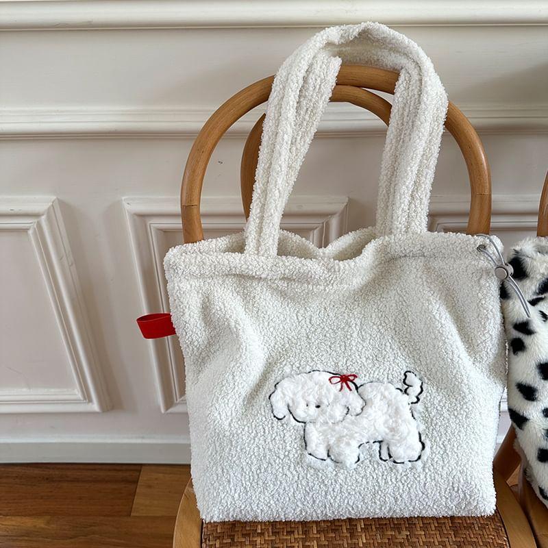 Dog Applique Tote Bag Product Image