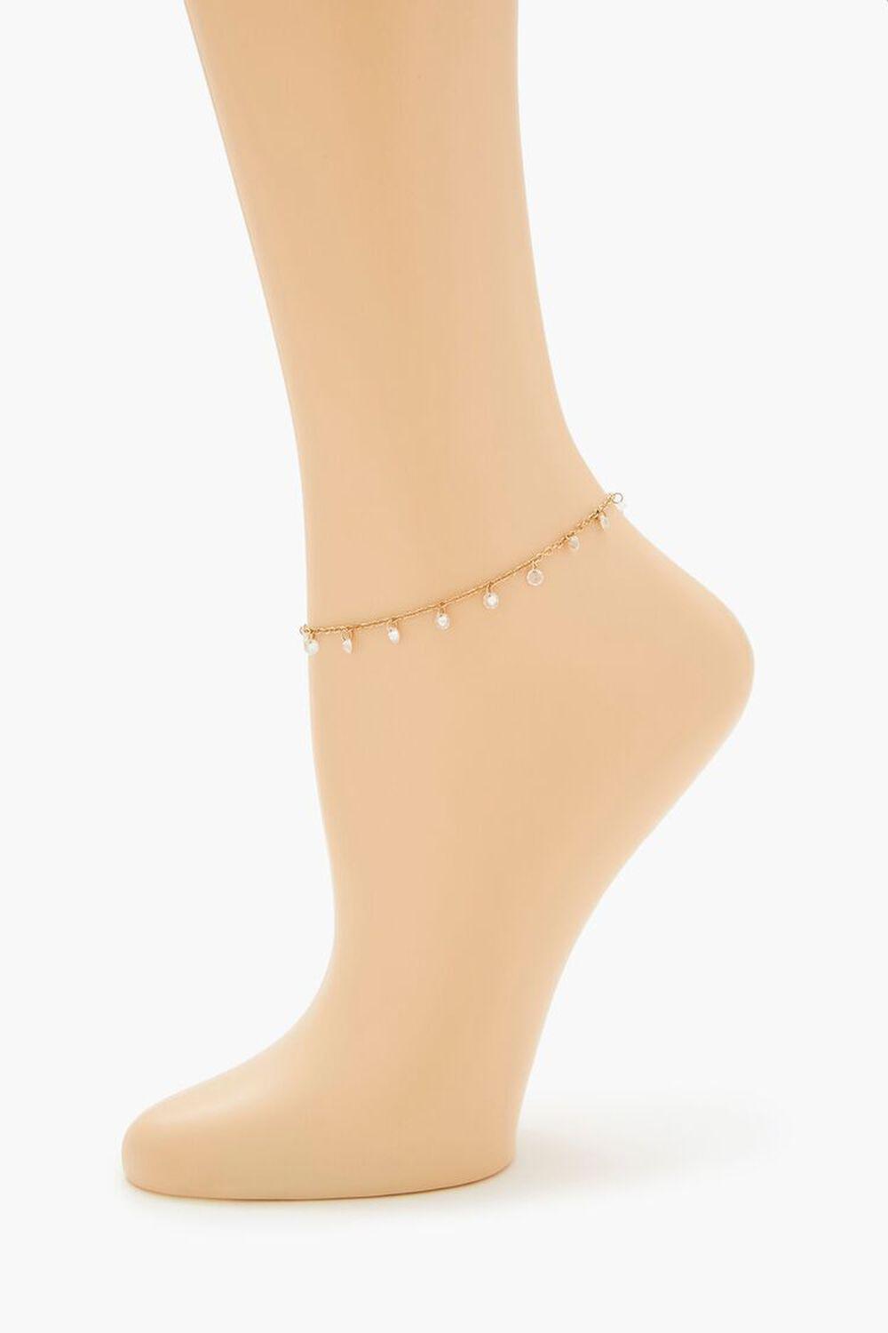 Rhinestone Charm Anklet | Forever 21 Product Image