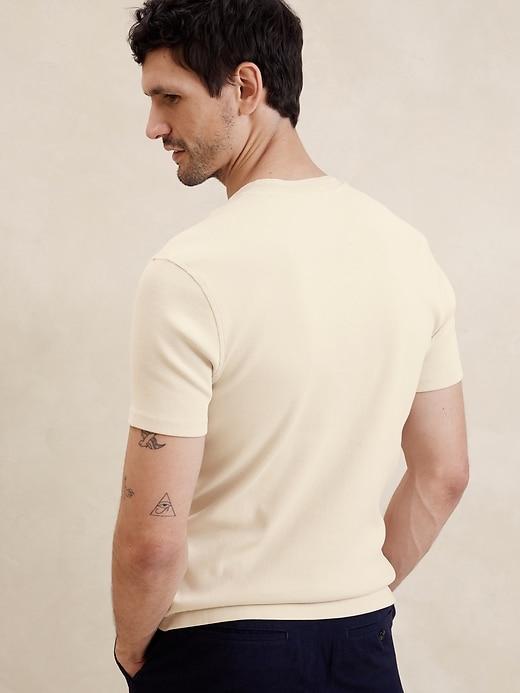 Mini Ribbed Henley Product Image