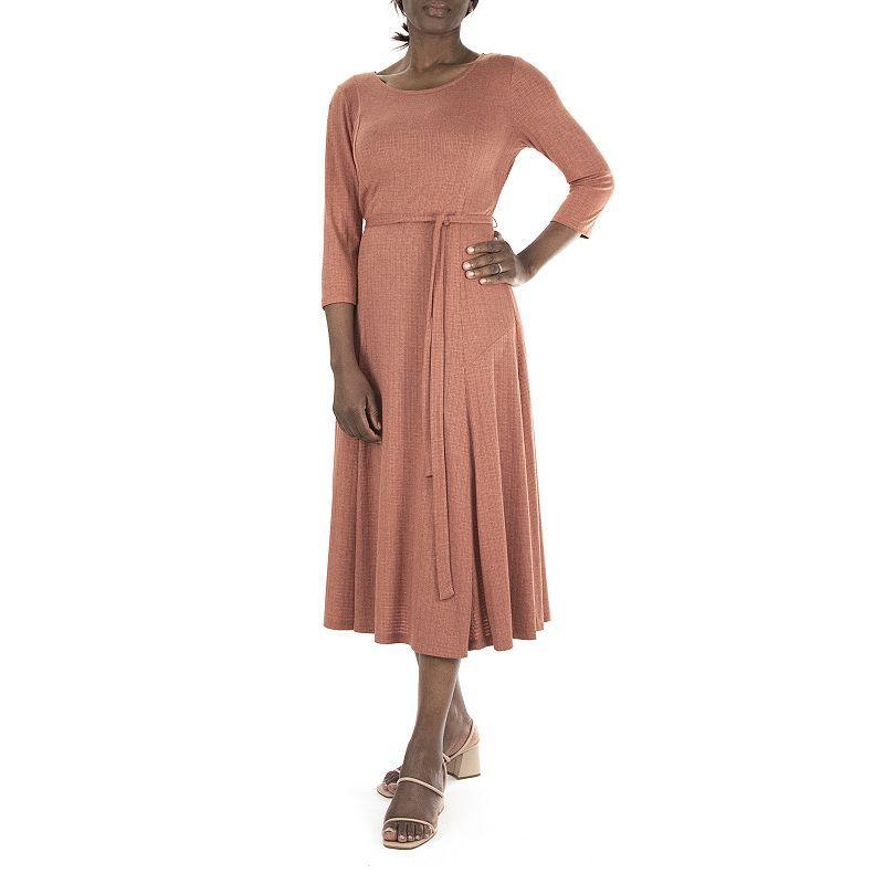 Womens Nina Leonard Sylvia Midi Dress Product Image