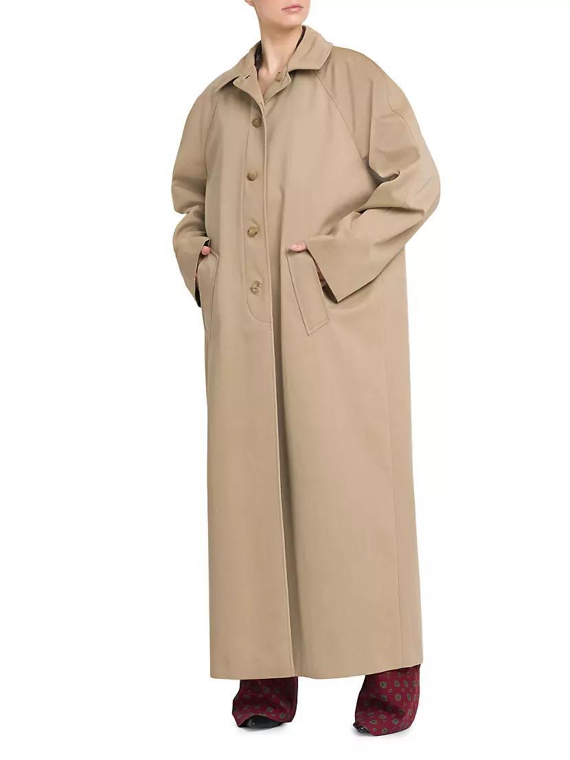 Cotton-Wool Mix Media Long Coat Product Image